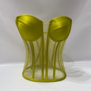 Transparentes Mesh-Corsett | Braut-Dessous Bustier Top Bild 5