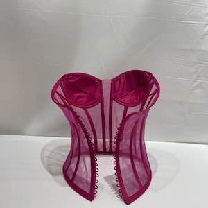 Transparentes Mesh-Corsett | Braut-Dessous Bustier Top Bild 7