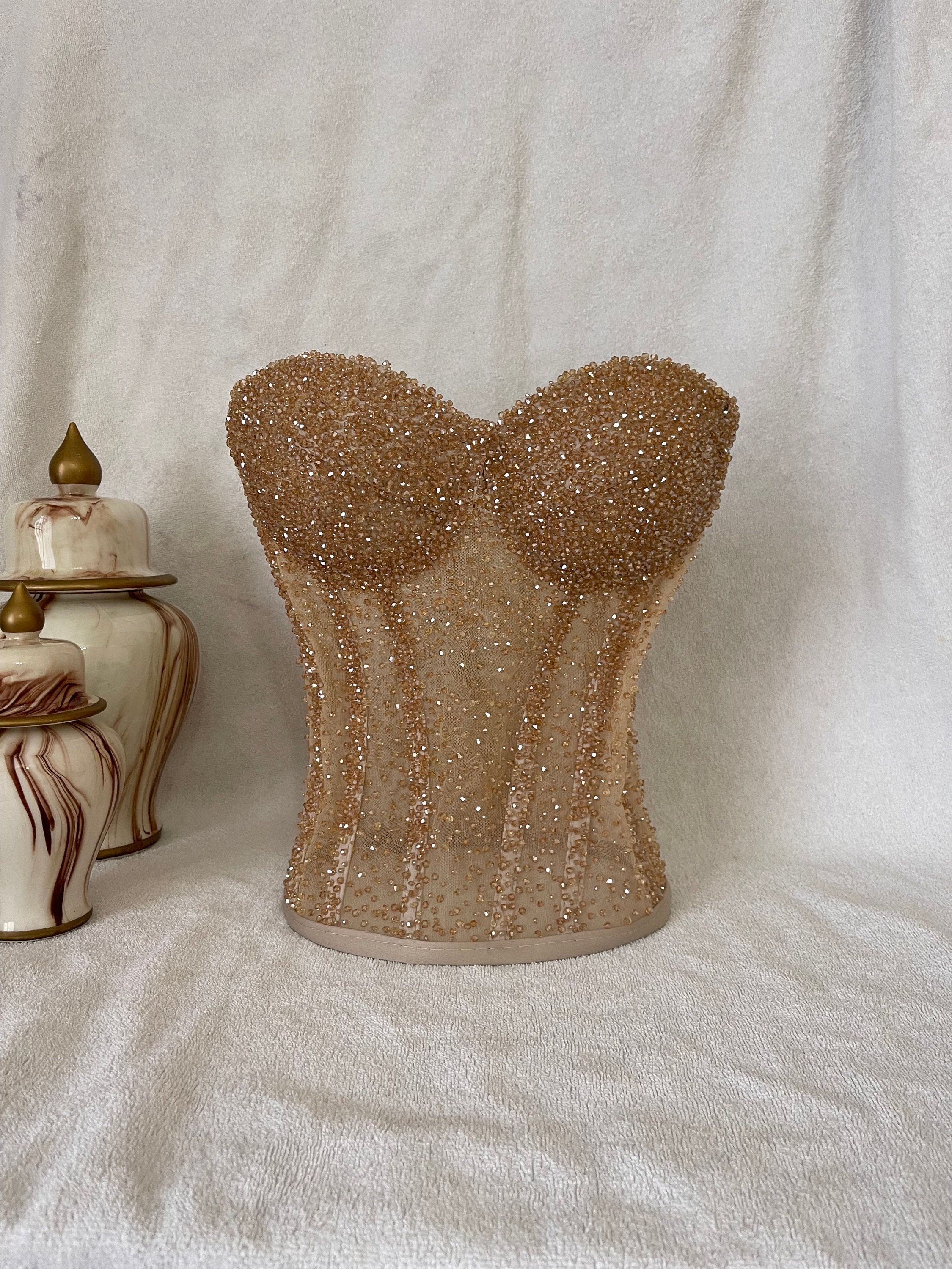 blinged out corset tops