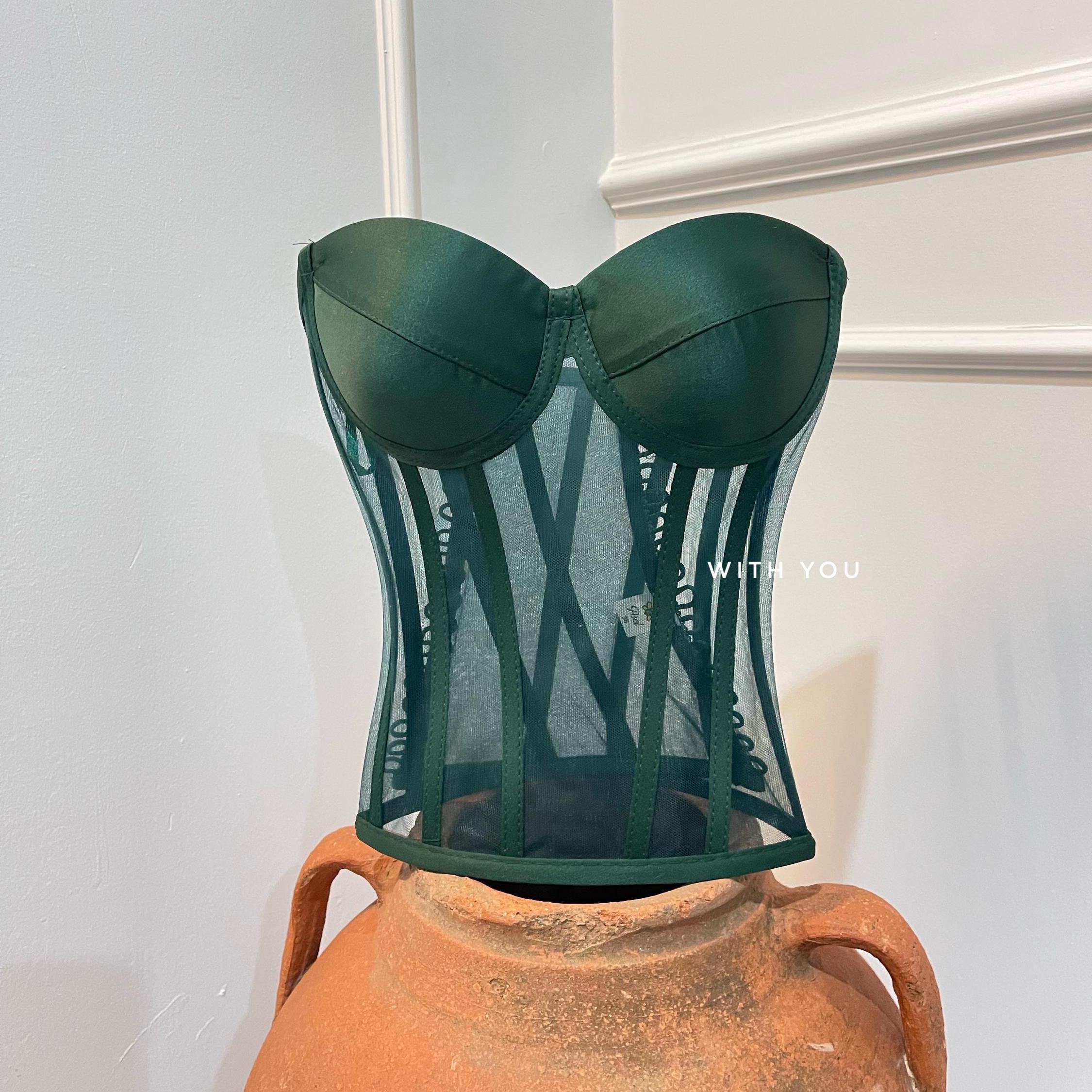Green Bustier - Etsy