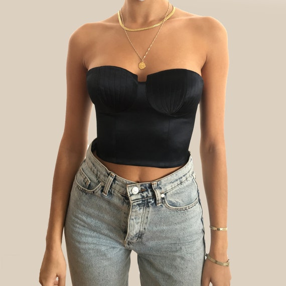 evening bustier top