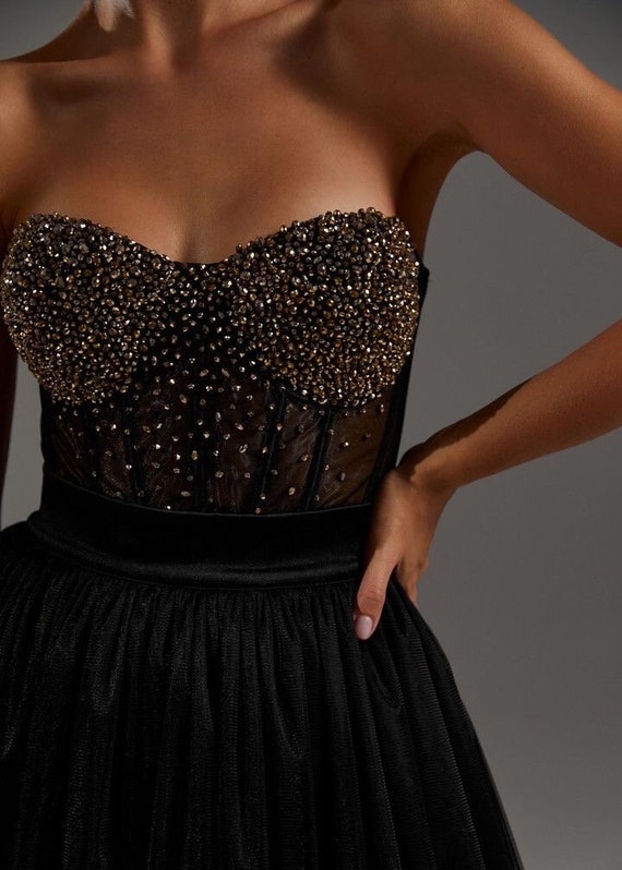 Bedazzled bustier top sales