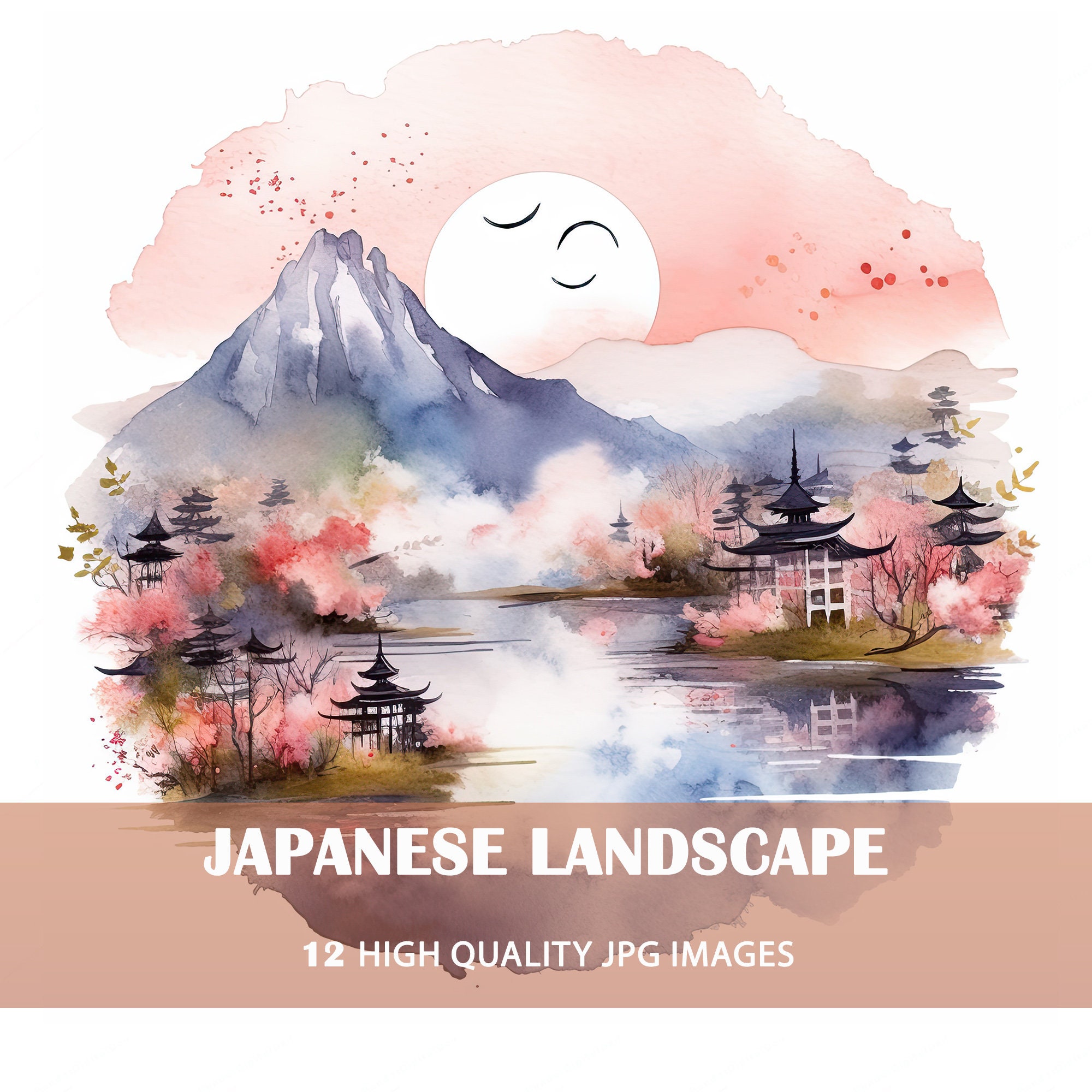12 Color Traditional Japanese Watercolor Large (WC215) - 031248017628