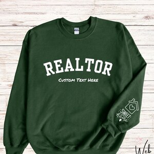 Custom Realtor Sweatshirt, Personalized Realtor Sweatshirt, Realtor Varsity, Real Estate Agent Gift, Realtor Shirt, Real Estate Closing