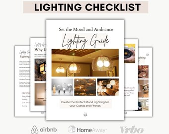 Airbnb Lighting Guide: Home Staging Checklist (Digital Download)
