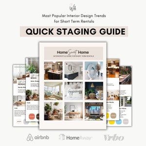 Real Estate Home Staging Guide, Home Staging, Real Estate Marketing, Interior Design, Mood Boards, Staging Booklet, Airbnb, VRBO Staging