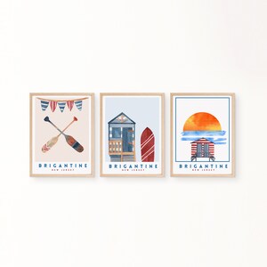 Nautical Gallery Wall Set, Set of 3 Coastal Wall Art, Ocean Nautical Decor Gallery, Abstract Digital Wall Art Printable, Beach Wall Art