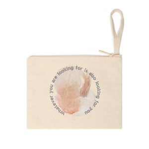 manifest Cotton Zipper Pouch
