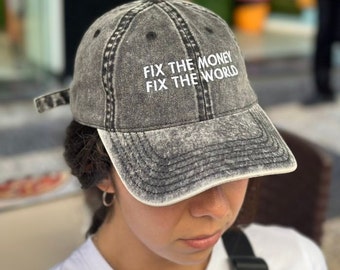 Fix The Money Vintage Hat