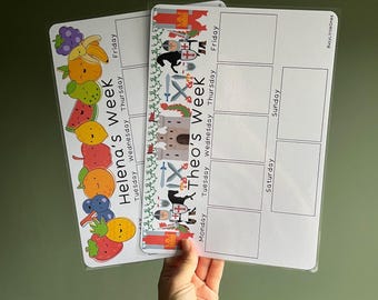 Children's Weekly Planner Visual Timetable Routine | Digital Download
