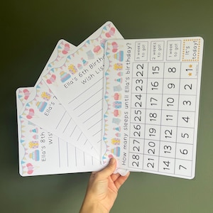 Birthday Countdown Wish List | Kids Birthday Gift