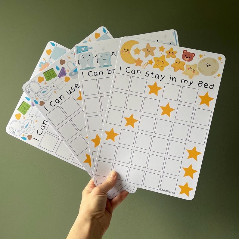 Bedtime Reward Chart | Nighttime routine | Digital Download image 2