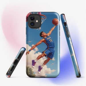Basketball Print Phone Case Tough Case for iPhone® 11 12 13 14 15 / pro / pro max