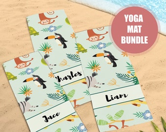 Personalized Yoga Mat, Children’s Yoga Mat, Yoga Mat Bundle, Yoga Mat, Gift for Kids, Custom Yoga Mat, Kids Yoga Mat, Kids Fitness Gift