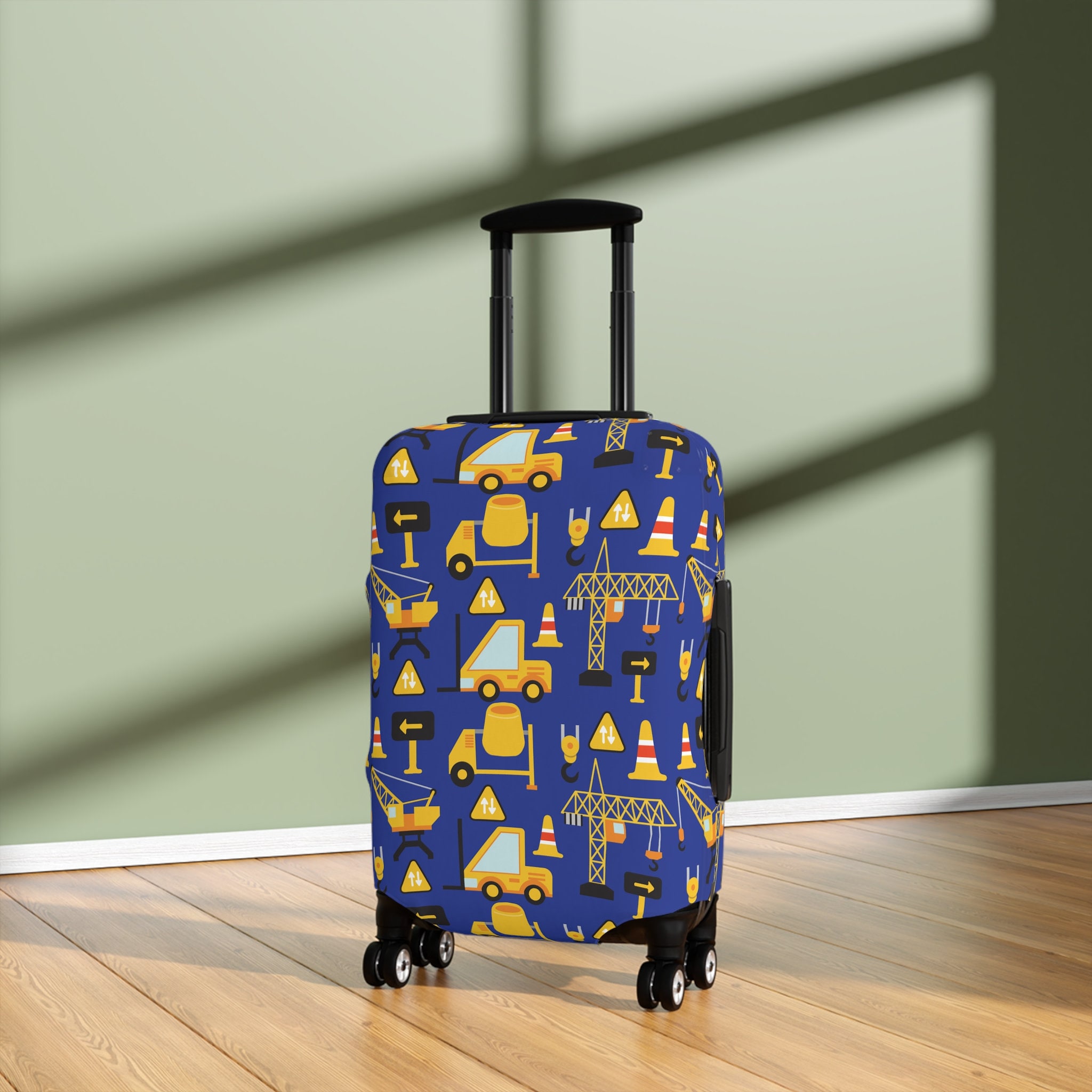 Kids Construction Dump Truck Suitcase Cover Designed Luggage Cover