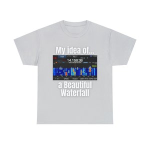 Amateur Radio Waterfall Unisex Heavy Cotton Tee