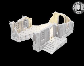 Saksen: verwoest koopmanshuis 28 mm |  Conquest-creaties |  Tafelbladlandschap