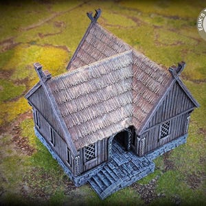 Sachsen - Köpmanshus 28 mm | Conquest Creations | Bordsceneri