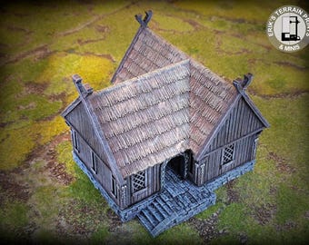 Koninkrijk Saksen - Koopmanshuis 28 mm |  Conquest-creaties |  Tafelbladlandschap
