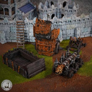 Tor Ithilas rike - Orchbelägringsutrustning 28 mm/15 mm | Gondor stad | Erövringsskapelser | Bordsceneri