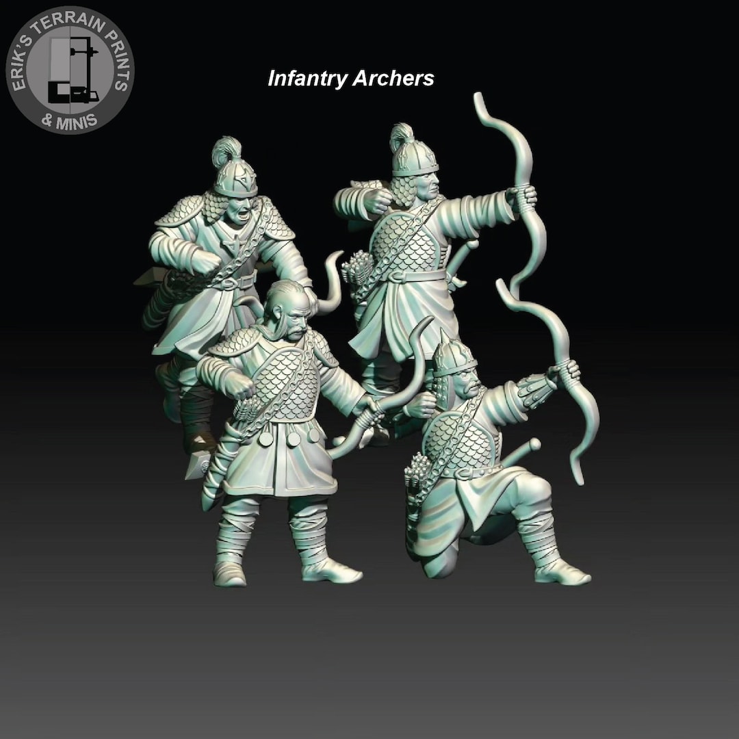 4 Chariot Riders Infantry Archers Khurzluk Miniatures - Etsy