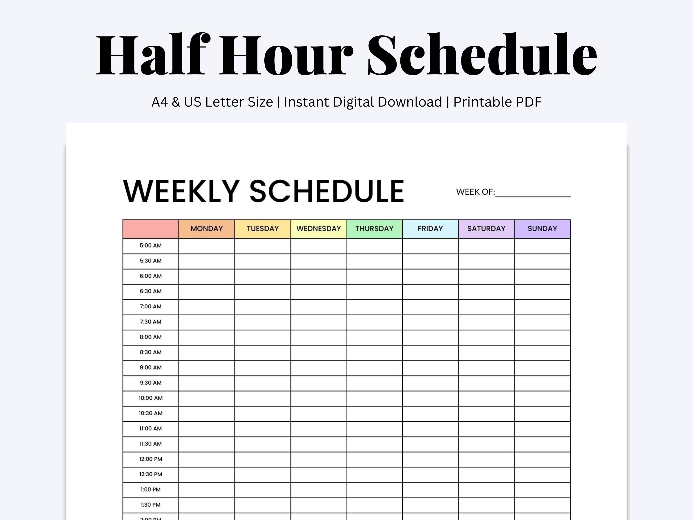 Weekly Hour Calendar With Slots