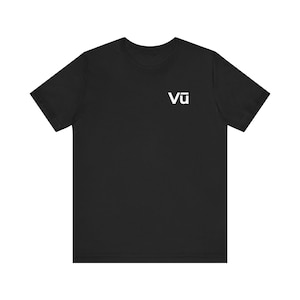 T-shirt met Vu Technologies-logo | Minimalistisch logo-T-shirt