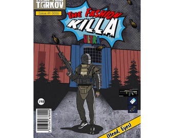 The Fashion Killa soldier comic poster Matte Vertical Poster | gamer art, tactical illustration escape from tarkov