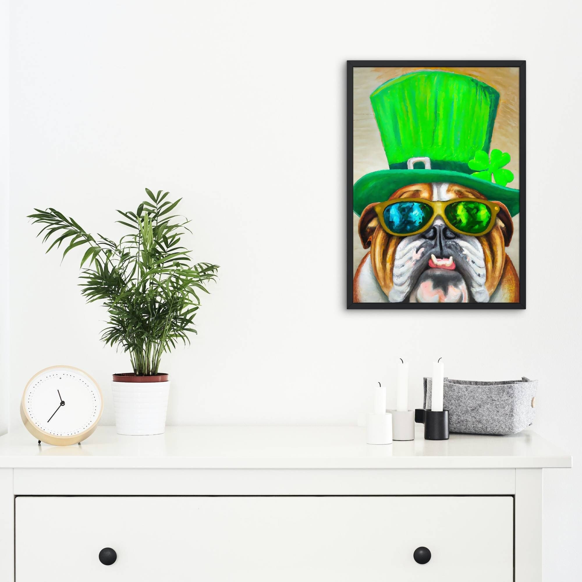 st pattys day bulldog memes