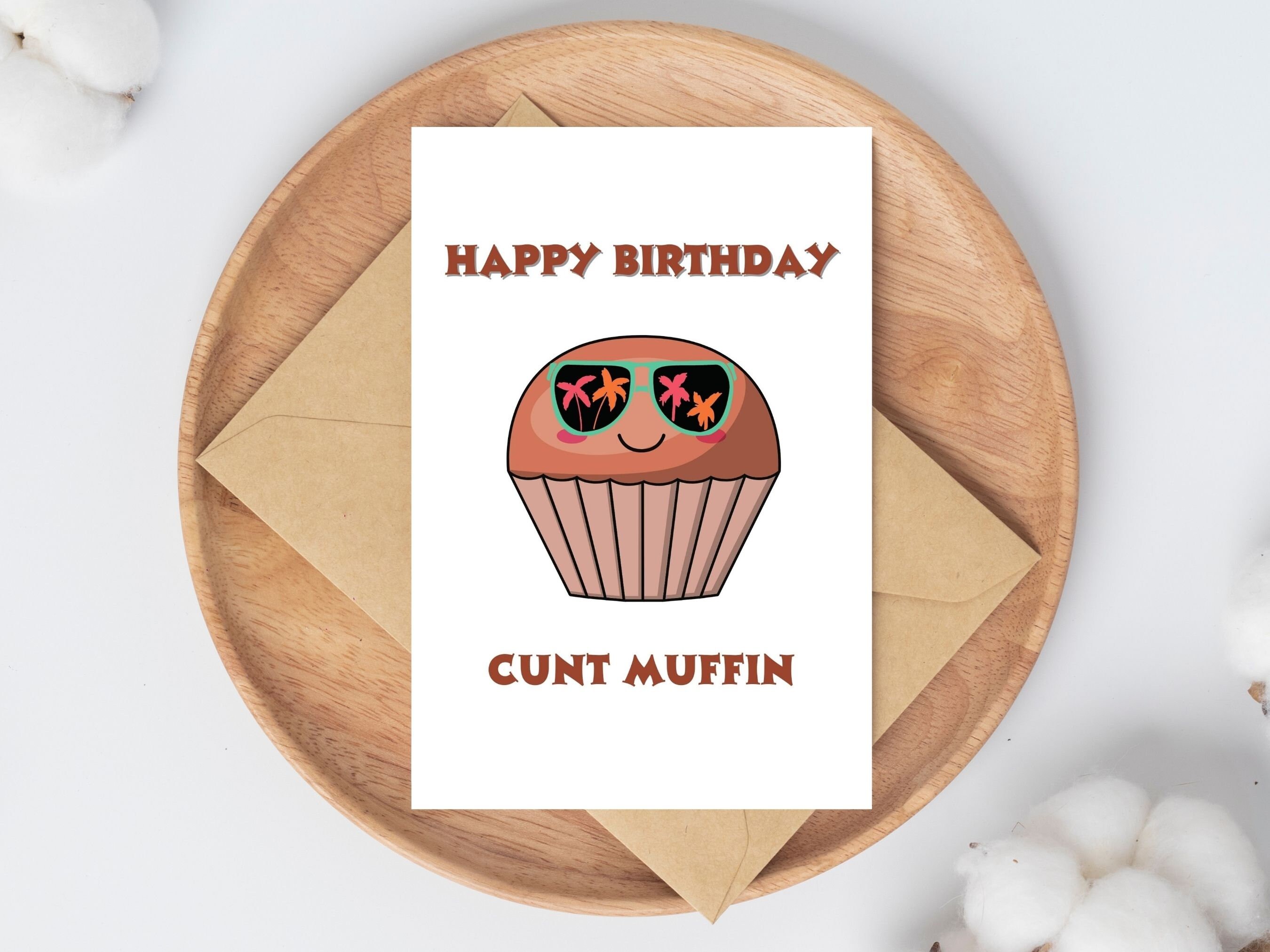 Digital Download Birthday Card, Printable Birthday Card, Rude Vulgar ...