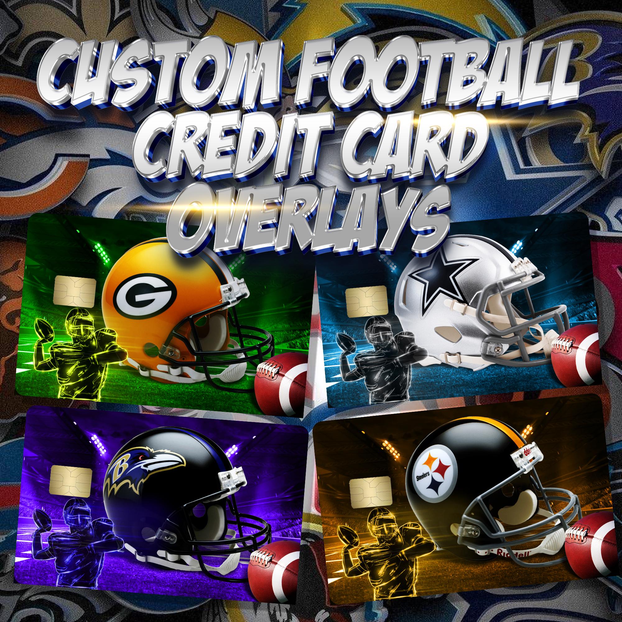 Custom Football Credit Card Cover Overlay  Vinyl Bank Card Skin  Debit  Card Sticker  NFL Team Logo Inspired  Chip-friendly & Waterproof - Etsy