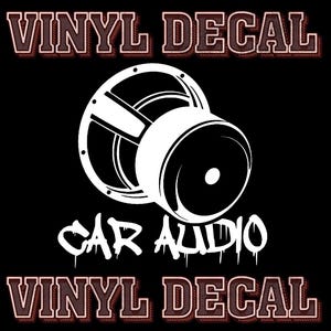 Car Audio Subwoofer Decal