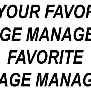 I&#39;m your favorite stage manager&#39;s favorite stage manager sticker