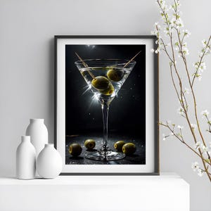 Sophisticated Martini Digital Print - Instant Download