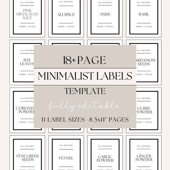 Plantillas De Etiquetas Imprimibles Y Editables Plantillas Para