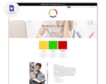 Teacher Resource Website, Google Site Template, Online Course