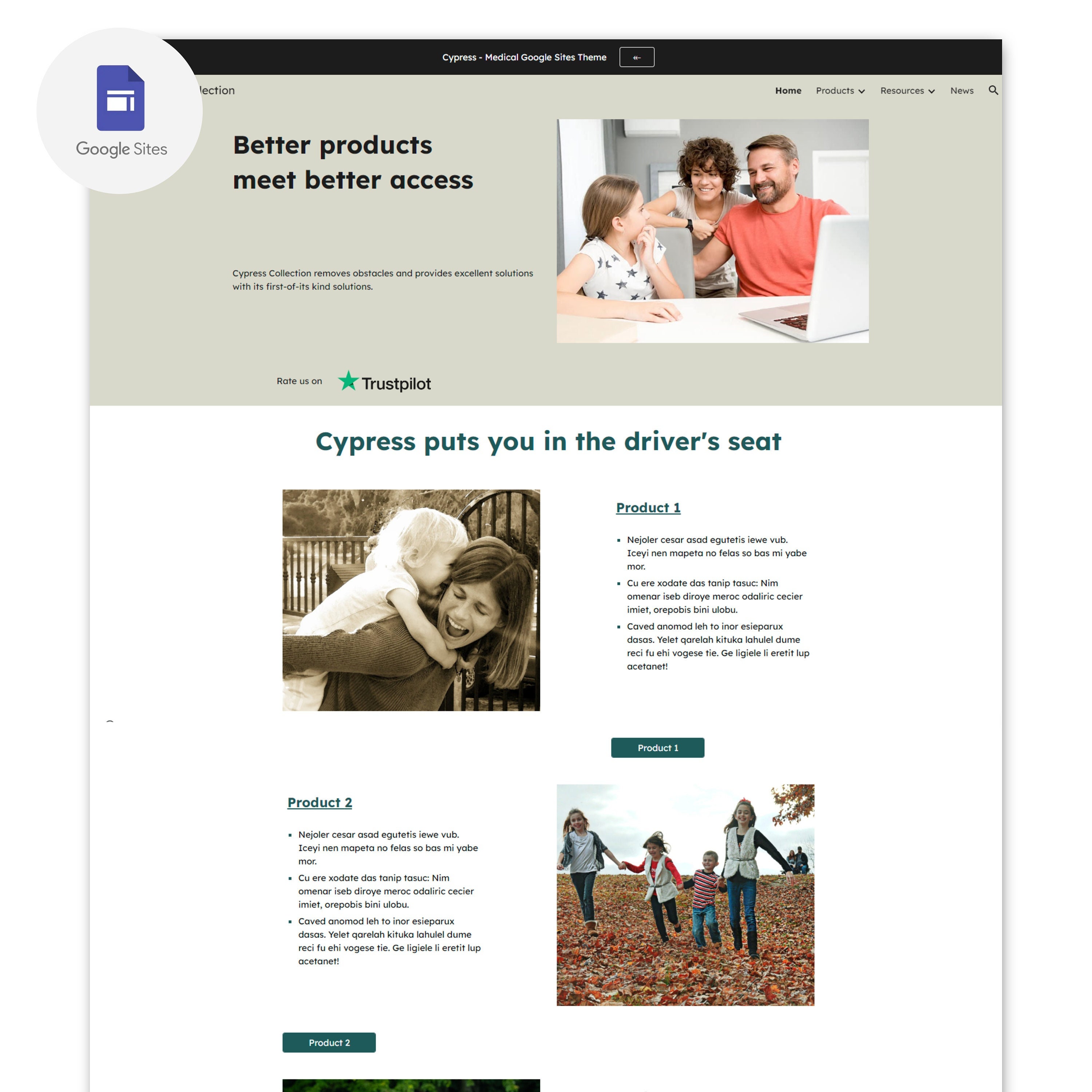 Google Site Template Medical Template Responsive Website Web Site