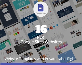 16 PLR Website Templates + Affiliate Program | Sell as Your Own | Google Site Designs