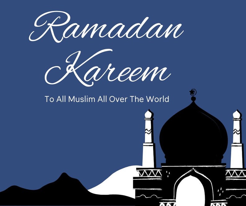 Ramadan 2023 Canva Template, Ramadan Kareem 1444H, Happy Ramadan 2023 1444H, Ramadhan Wishes