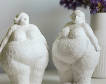 小物入れ L'Aquilone Italy Fat Woman Figurine Vintage L'aquilone Italy Fat Woman Figurine, Italian Lady