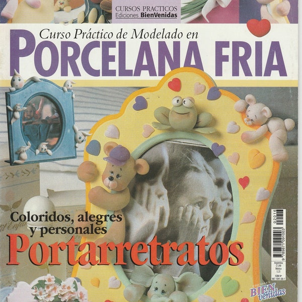 Cold porcelain magazine in Spanish, step by step pictures and intructions