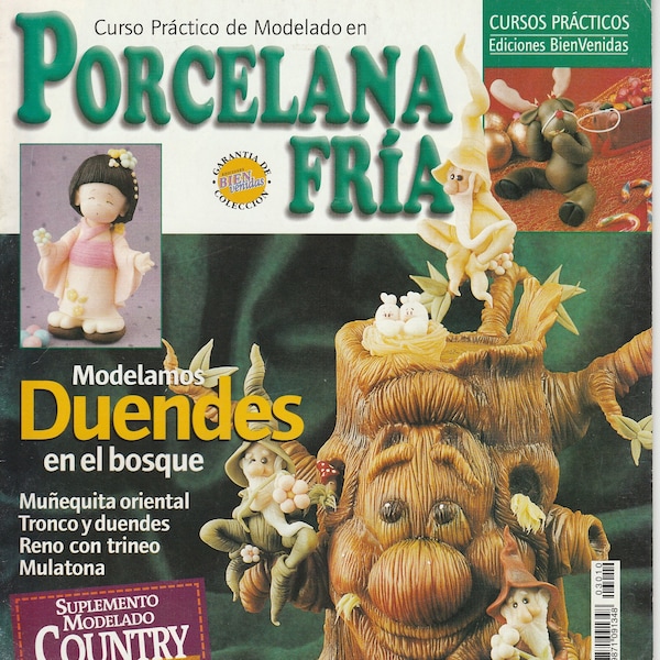 Revista de porcelana fria en español, fotos e instrucciones paso a paso