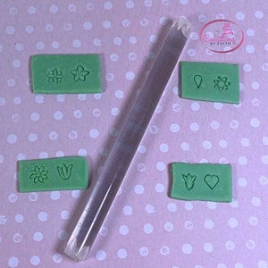 Embosser sticks, fondant, cold porcelain, polymer clay, gum paste tools,
