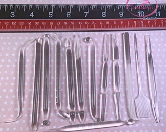 Acrylic modeling tool set of 13 pcs.