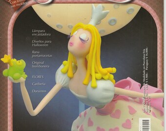 Cold porcelain magazine in Spanish, step by step