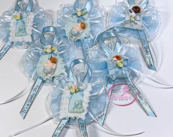 It's a Baby Boy Baby Shower corsage. Pin on favor, Mom-to-be corsage, Dad-to-be corsage, blue baby corsage, it's a boy corsage,