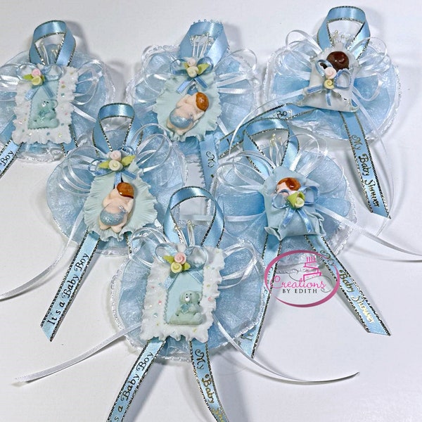 It's a Baby Boy Baby Shower corsage. Pin on favor, Mom-to-be corsage, Dad-to-be corsage, blue baby corsage, it's a boy corsage,