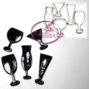Clearance, Champaign glasses cutter set, wine glass, cocktail glasses cutter,