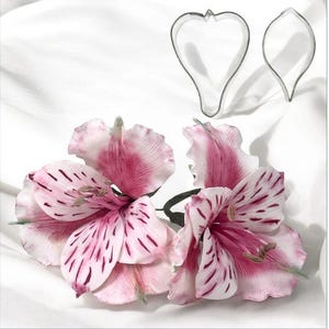 Alstroemeria petal flower cutter flower fondant cake decorating cutter alstroemeria flower decor clay cutter Clearance