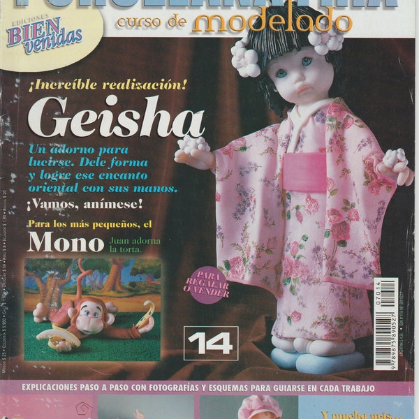 Cold porcelain magazine in Spanish, step by step with pictures and instruction